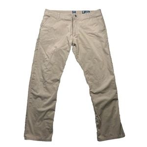 Kuhl Men's Slax 38x32 Tan Khaki Brown Outdoor Casual Hiking Camping Pants